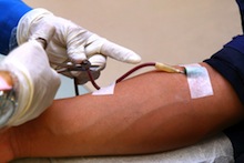 Giving blood
